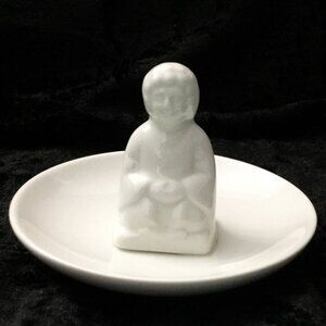 Goddess White Ring Holder Jewelry Trinket Dish Home Decor NEW